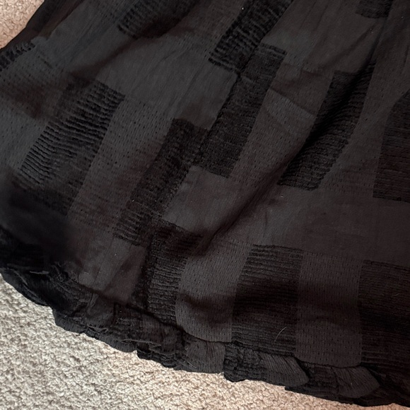 Umgee Black Textured Puff Sleeve Blouse - Picture 5 of 6